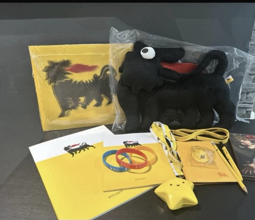 Lotto gadget eni con - eni, peluche
